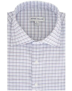 Peter Millar Checked Long-Sleeve Shirt - White