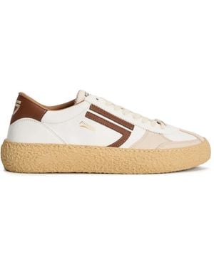 PURAAI Appliqué Bark Trainers - Natural