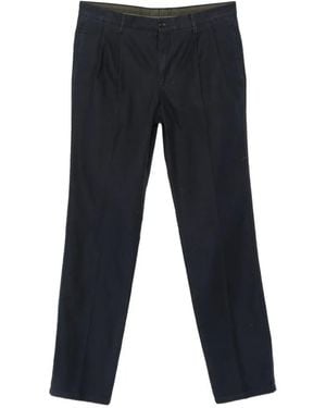 Aspesi Slim Banana Straight Plooibroek - Blauw