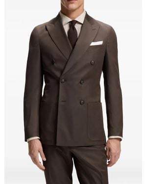 BOSS Double-Breasted Suit - Brown