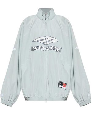 Balenciaga Logo Jacket - Blue