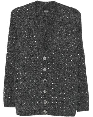 Pinko Crystal-Embellishment Cardigan - Black