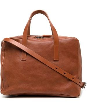 Ally Capellino Jago Bowler Calvet レザーバッグ - ブラウン