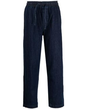 YMC Alva Drawstring Denim Skater Pants - Blue