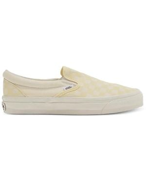 Vans Checkered Slip On Loafers - White