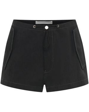 Dion Lee Parachute Mini Shorts - Black