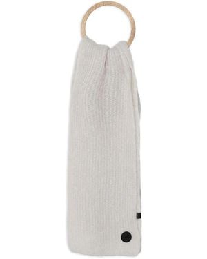 MMC Studio Bufanda con parche del logo - Blanco