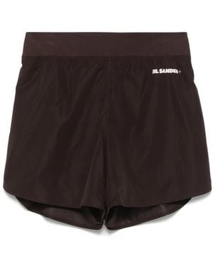 Jil Sander Lightweight Shorts With Wide Waistband - Black