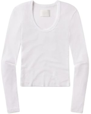Citizens of Humanity Mara Ribbed T-Shirt - White