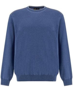 Paul & Shark Crew-Neck Jumper - Blue