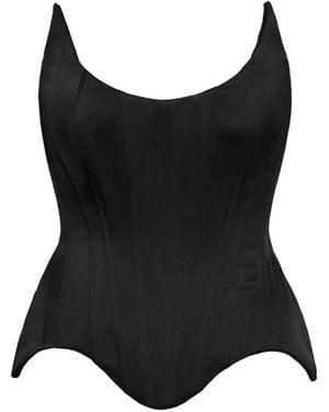 Benedetto Strapless Corset And Maxi Skirt Set - Black