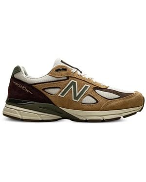 New Balance 990V4 Trainers - Brown