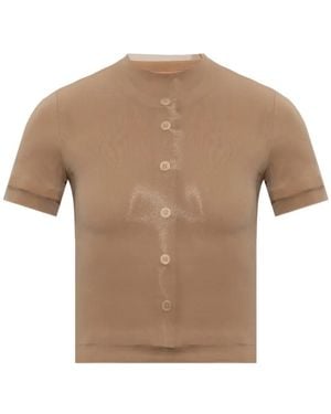 Maison Margiela Button-Detail Short-Sleeve T-Shirt - White