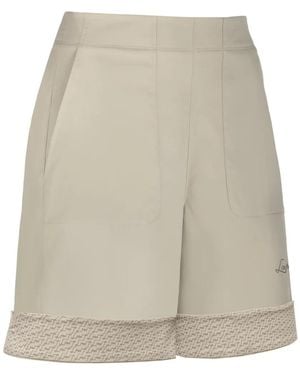 Lamunt Logo-Detail Shorts - White