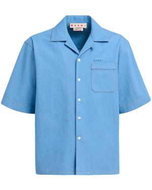Marni Camicia Con Taschino - Blu
