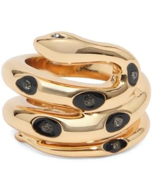 Bimba Y Lola Snake Spiral Ring - Metallic