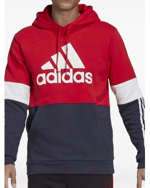 adidas Colour-Block Hoodie - Red
