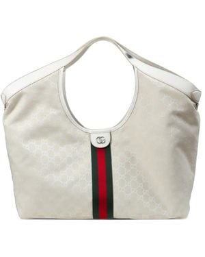 Gucci Giglio Large Tote Bag - White