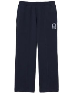 Lacoste Badge Accent Piqué Joggers - Blue