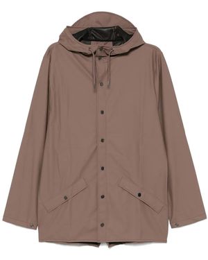 Rains Giacca Con Cappuccio - Marrone