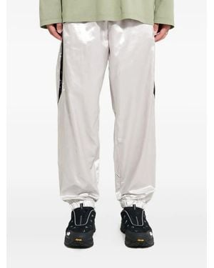 OLLY SHINDER Elasticated-Waistband Paneled Pants - White