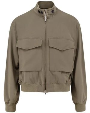 Tonywack Zip-Up Flap-Pocket Jacket - Green