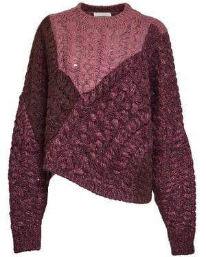 Isabel Marant Daryl Patchwork Sweater - Purple