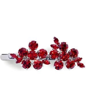 Simone Rocha Mini Hellebore Flower Hair Clip - Red