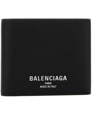 Balenciaga Portemonnaie mit Logo-Print - Schwarz