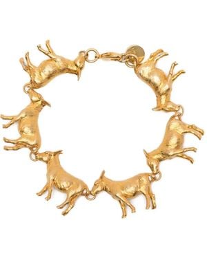 Jacquemus Anes Animal-Pendant Bracelet - Metallic