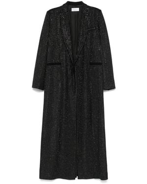 GIUSEPPE DI MORABITO Rhinestone-Embellished Coat - Black