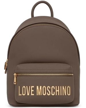 Love Moschino Sac À Dos Zippé À Logo - Brown