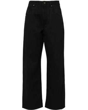 Izzue Cotton Cropped Pants - Black