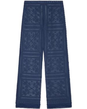 Alanui Kiss By The Book Trousers - Blue