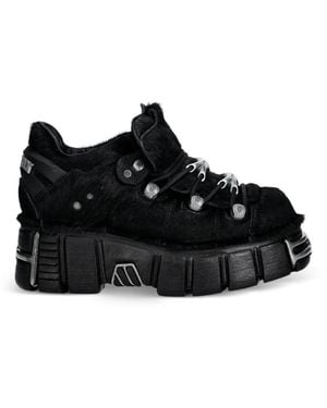 New Rock Fur Sneakers - Black
