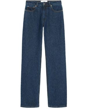 Ami Paris Jeans Mit Weitem Bein - Blau