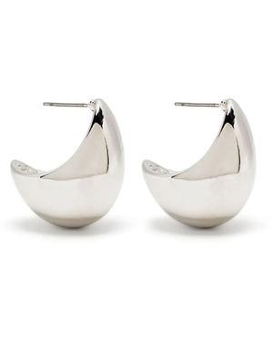Kenneth Jay Lane Chubby Earrings - White