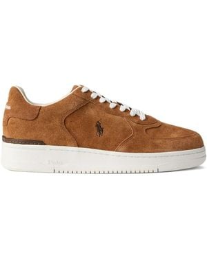 Polo Ralph Lauren Zapatillas Masters Court de ante - Marrón