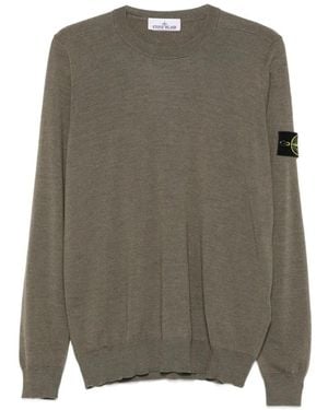 Stone Island Wool Crewneck Jumper - Green