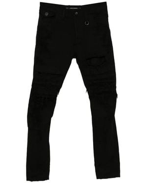 Julius Ribbed Taper Jeans - Black