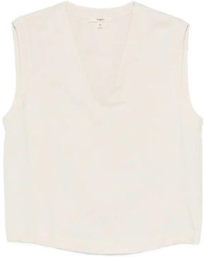 Barena Betta V-Neck Top - White