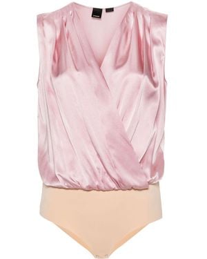 Pinko Ines Satin Bodysuit - Pink