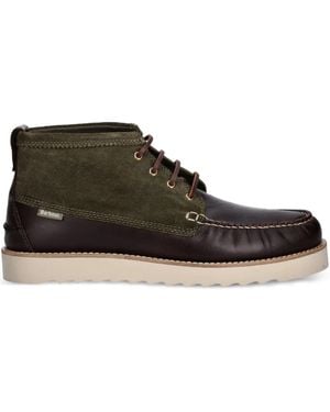Barbour Suede Paneled Boots - Brown