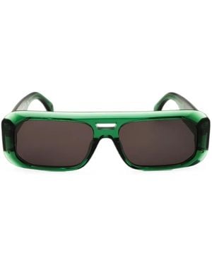 Palm Angels Willow Square-Frame Sunglasses - Green