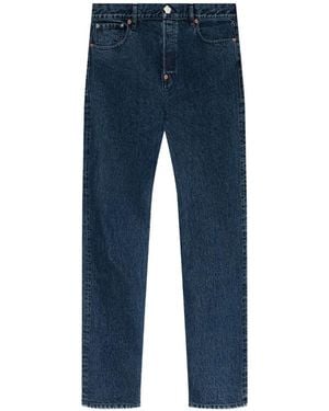 KENZO Logo-Embroidered Jeans - Blue