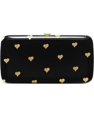 Jeffrey Levinson Candy Hearts Clutch - Black