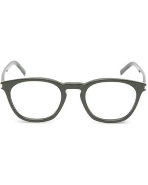 Saint Laurent Round-Frame Glasses - Green