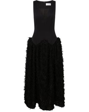 16Arlington Tonye Midi Dress - Black