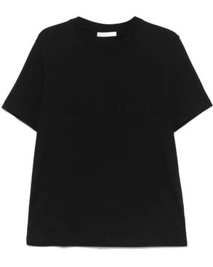 Helmut Lang Logo-Embossed T-Shirt - Black