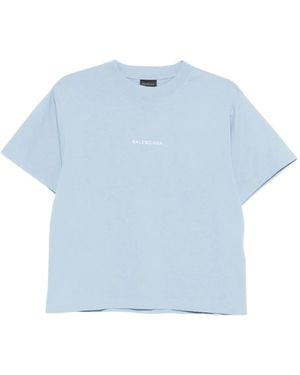 Balenciaga Back T-Shirt - Blue